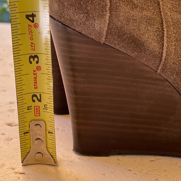 TORY BURCH Adrienne Suede Wedge Booties - Picture 7 of 7